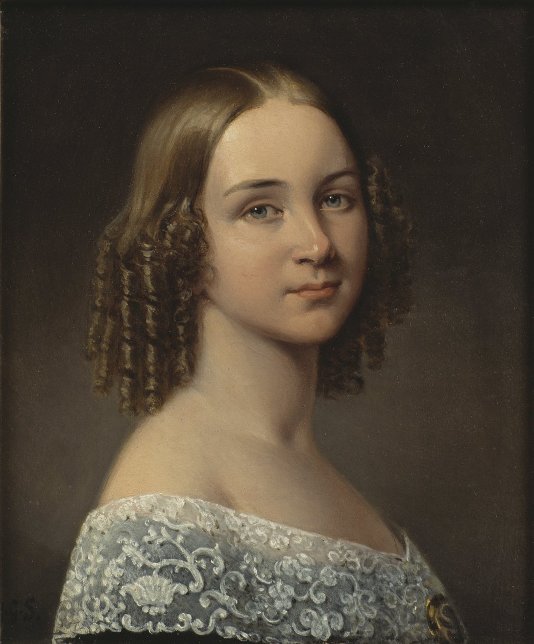 جيني (جوانا ماريا) ليند - صورة للسوبرانو جيني ليند (1820-1887) ، بقلم ساندبرج ، يوهان جوستاف (1782-1854). زيت على خشب ، بعد عام 1844. الأبعاد: 24x19 سم. المتحف الوطني ستوكهولم بواسطة يوهان جوستاف ساندبرج