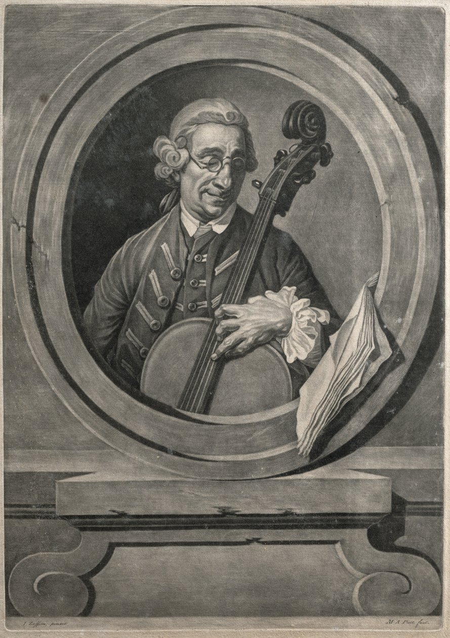 صورة لموسيقي ، ربما فرانز جوزيف هايدن (1732-1809) ، منقوش بواسطة MA Picot بواسطة يوهان جوزيف زوفاني