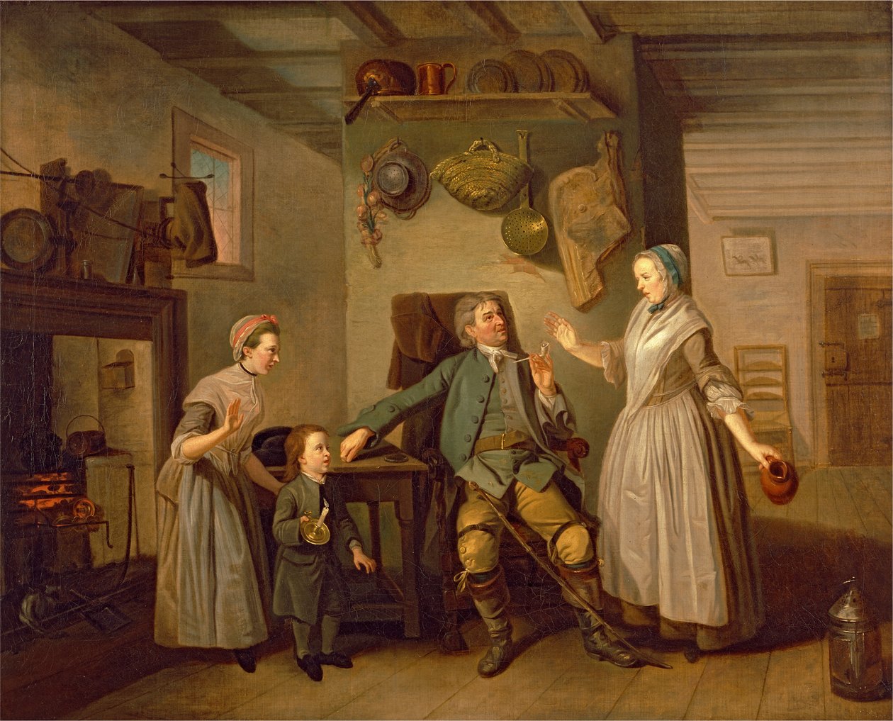 ديفيد جاريك وماري برادشو في فيلم David Garrick "The Farmer