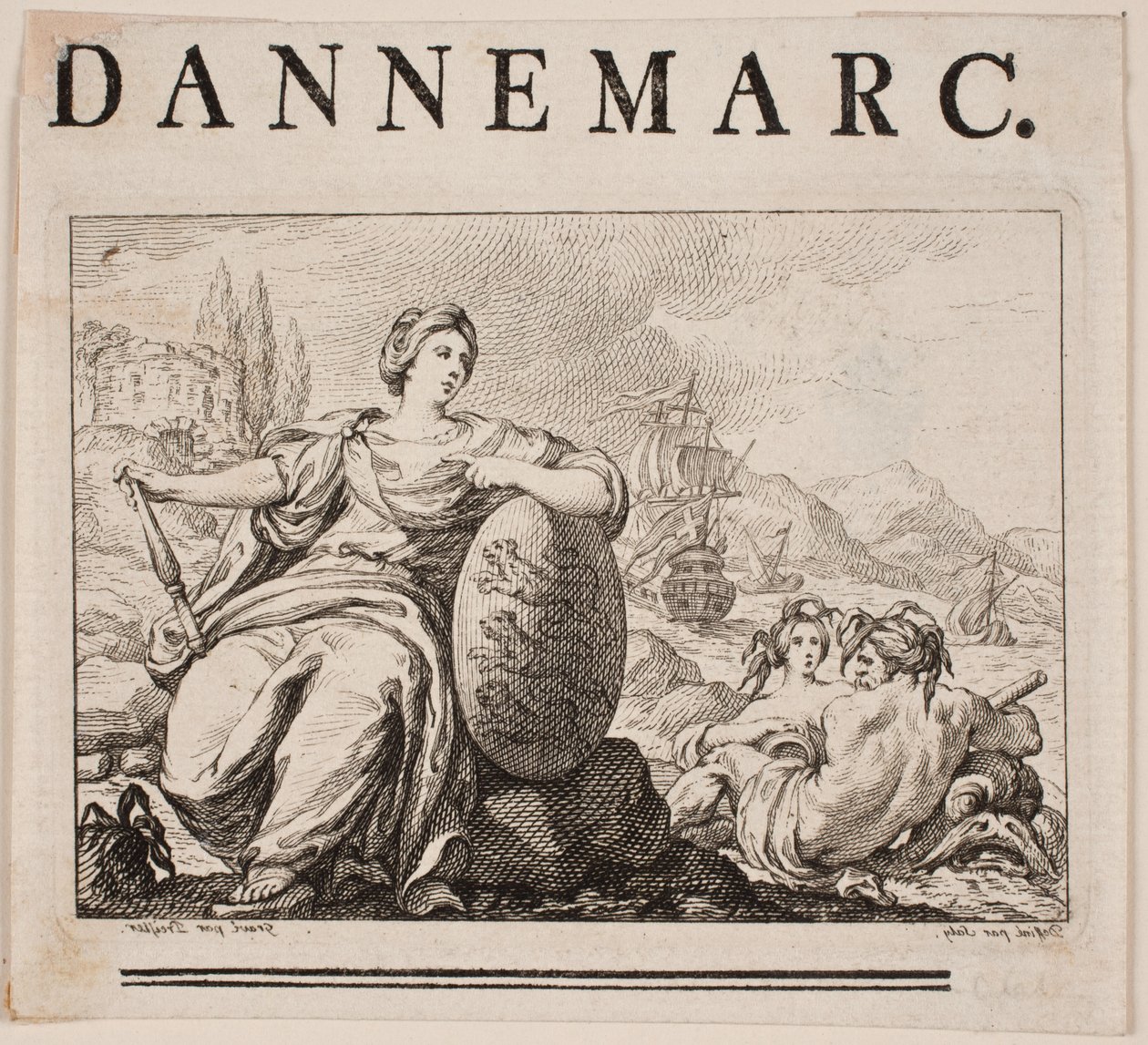 Vignet til PH Mallet: تاريخ الدنمارك الأول ، 1758 بواسطة جوهان مارتن بريسلر