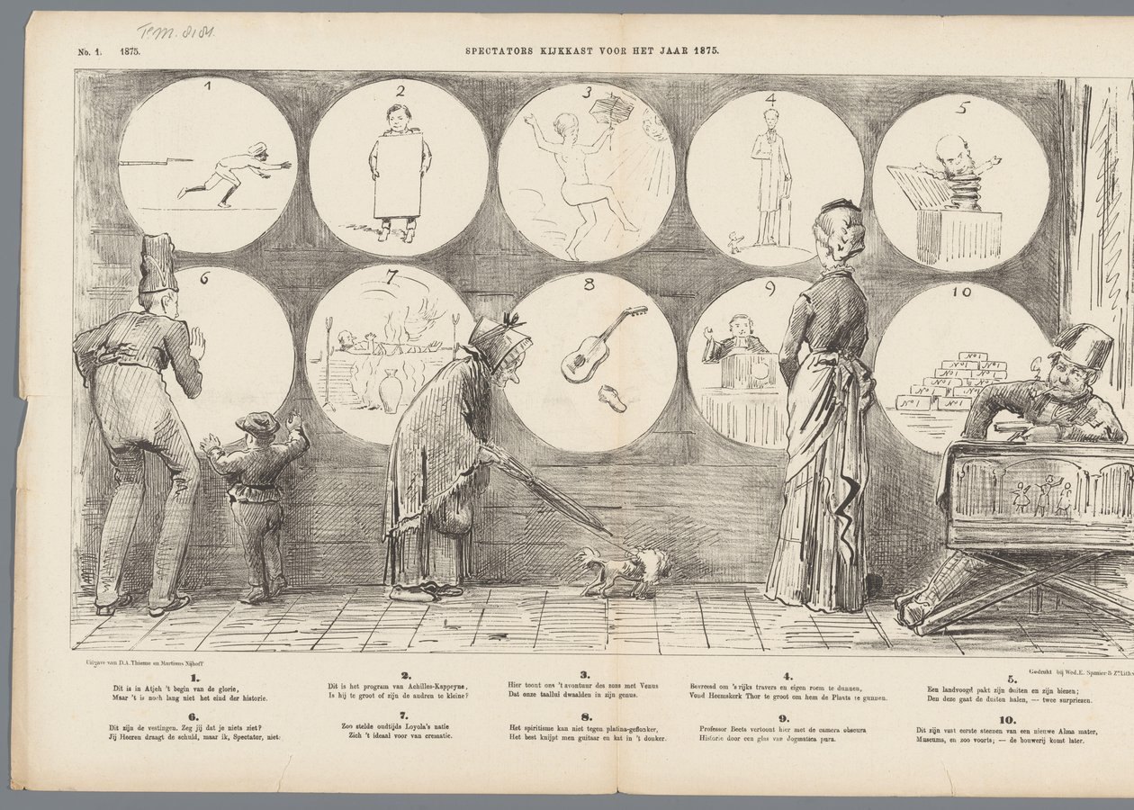مربع مشاهدة المتفرجين لعام 1875 (العنوان على الكائن) بواسطة يوهان مايكل شميدت كرانز