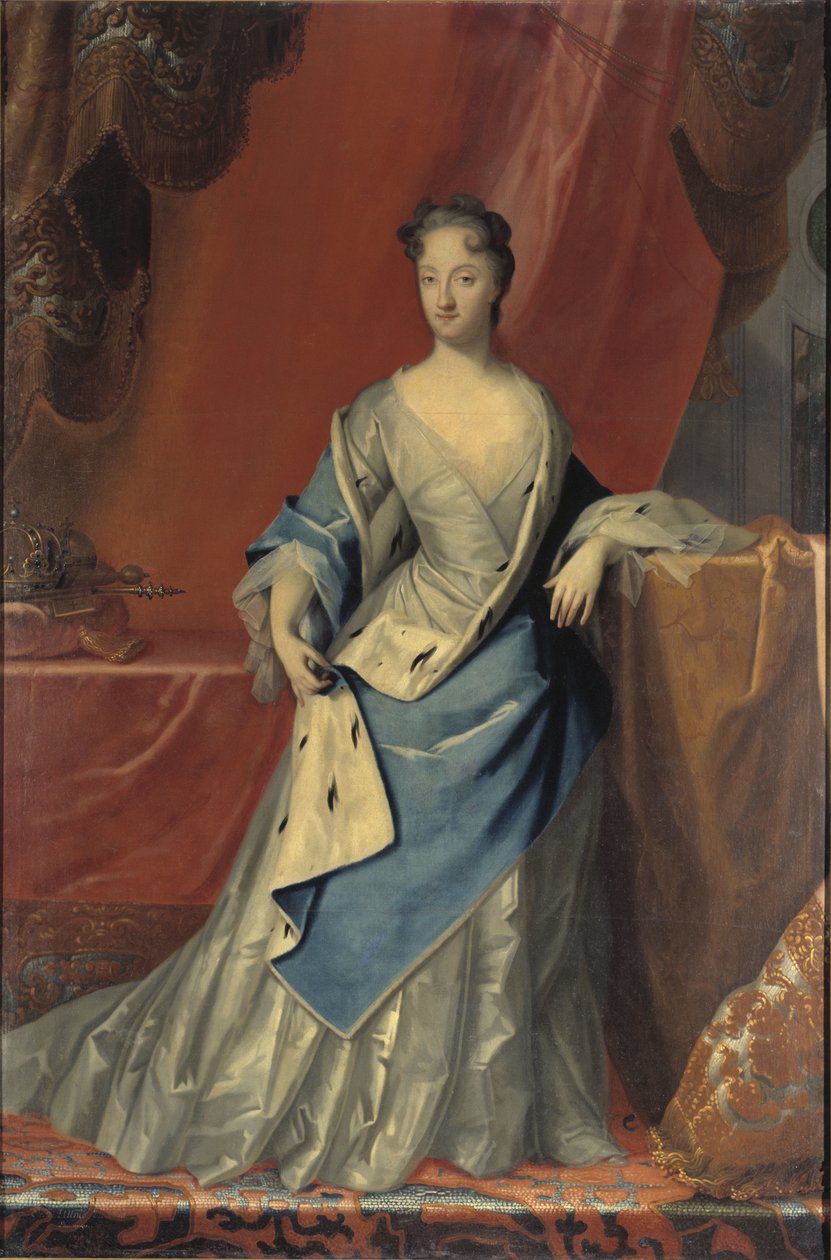 صورة أولريكا إليونورا (1688-1741) ، ملكة السويد ، بقلم ستاربوس ، يوهان (1679-1724). زيت على قماش. الأبعاد: ٢١٠ × ١٣٥ سم. المتحف الوطني ستوكهولم بواسطة جوهان ستاربوس