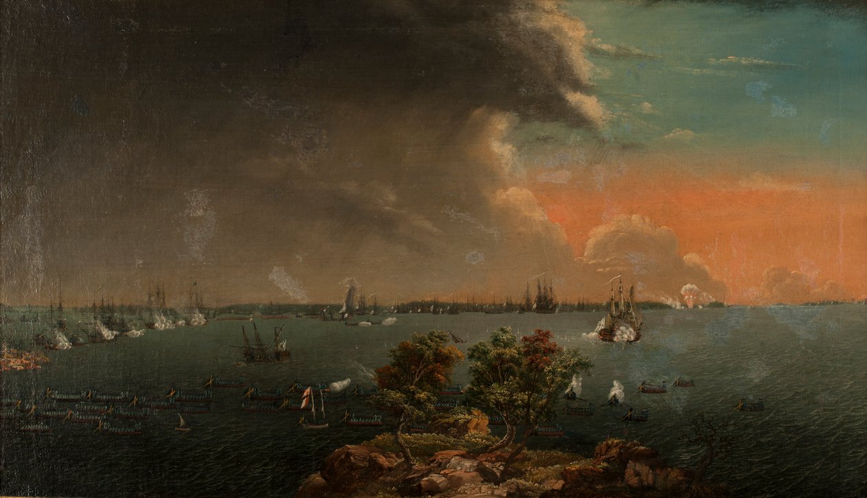 معركة Svensksund الروسية الثانية في 10 يوليو 1790. بواسطة يوهان تيريتش شولتز