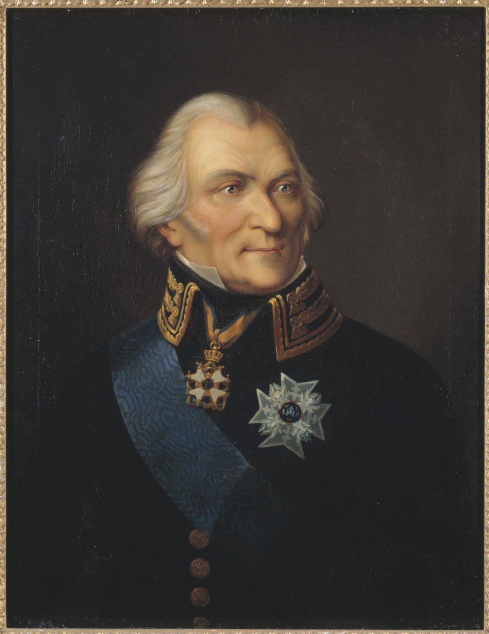 صورة للكونت يوهان كريستوفر (كريستوفر) فون تول (1743-1817) ، بواسطة واي ، يوهان فيلهلم كارل (1792-1873). زيت على قماش. الأبعاد: ٧٥ × ٦٢ سم. متحف ستوكهولم الوطني بواسطة جوهان واي