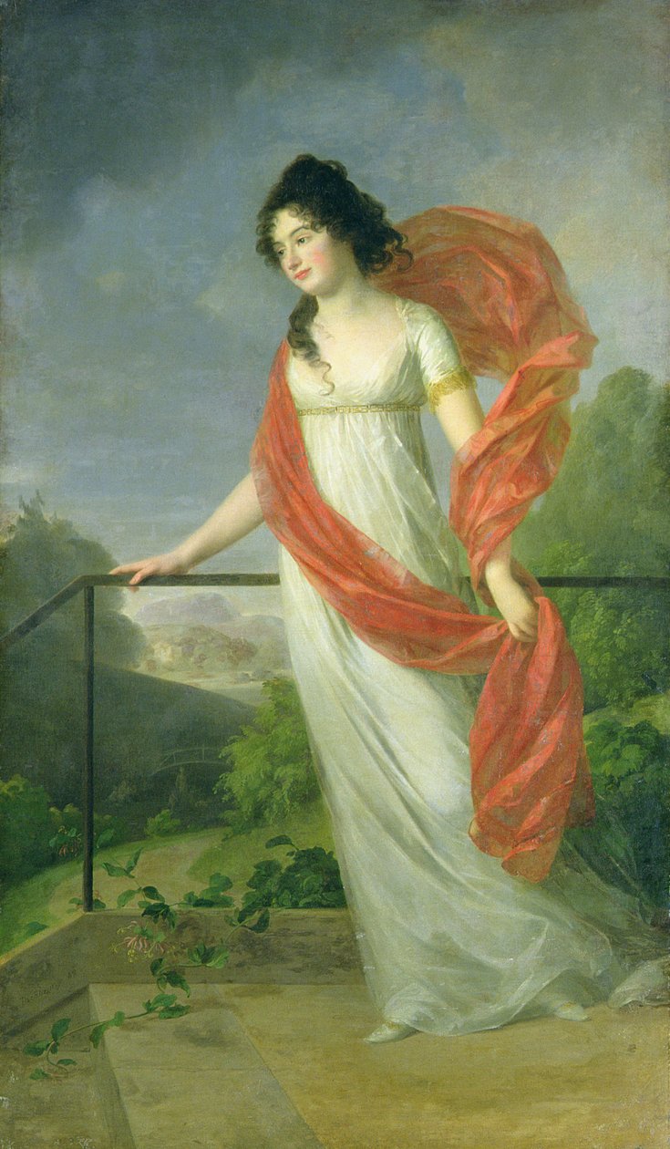 صورة للكونتيسة تيريزا فرايز (1779-1819) ، 1801 بواسطة يوهان فريدريش أوغست تيشبين