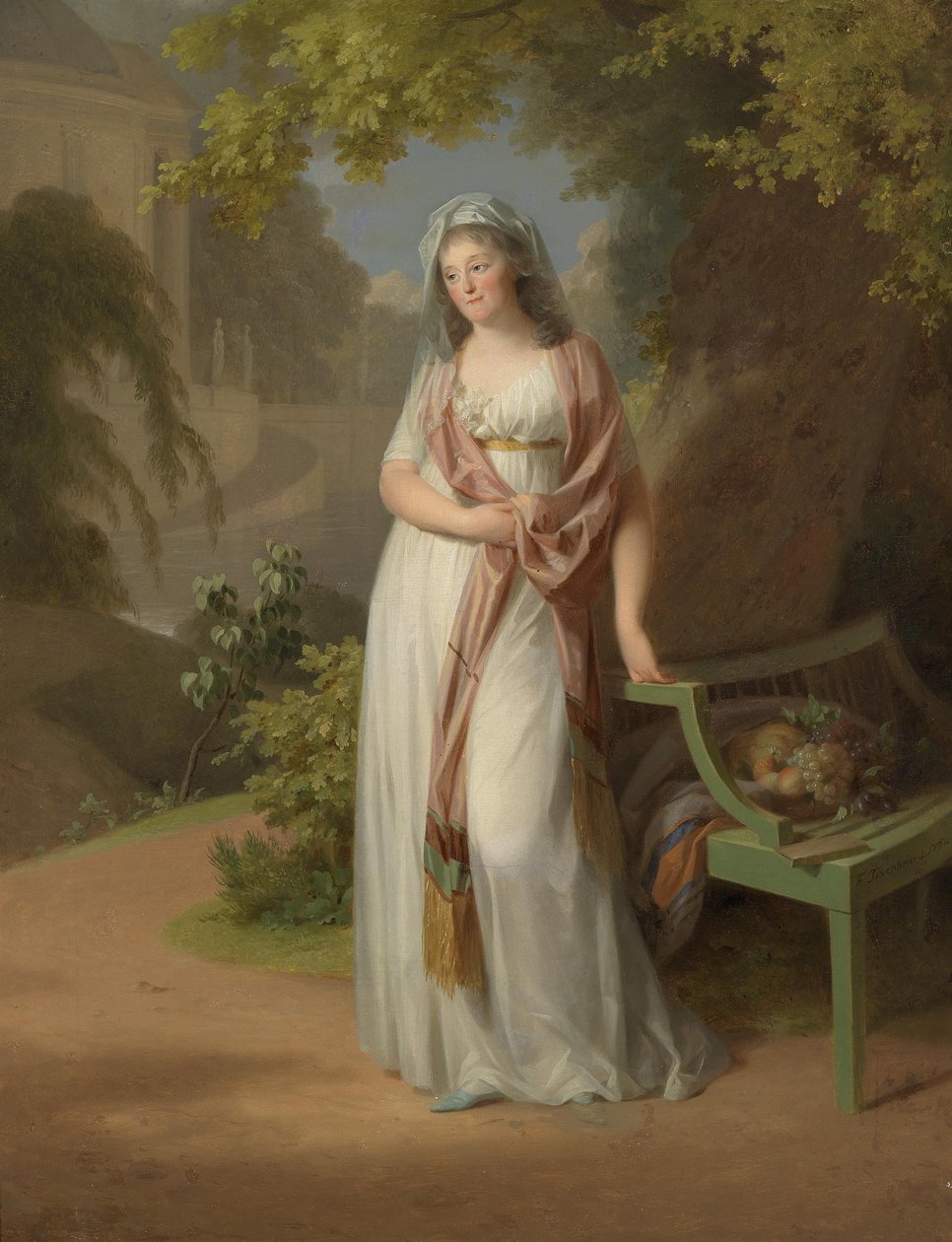 صورة لويز فون أنهالت ديساو (1750-1811) بواسطة يوهان فريدريش أوغست تيشبين