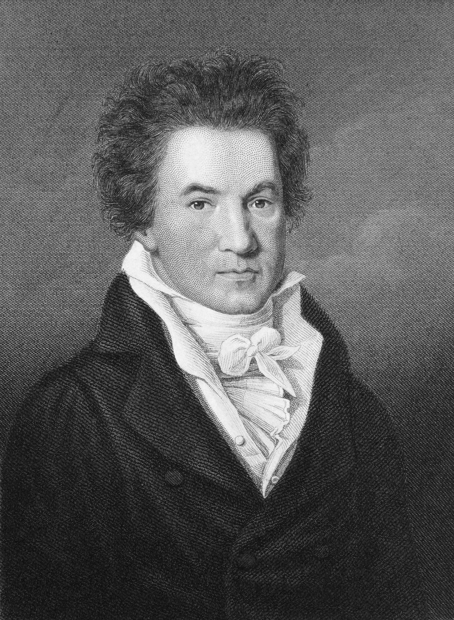 صورة لودفيغ فان بيتهوفن (1770-1827) بواسطة يوهان جوتفريد شيفنر