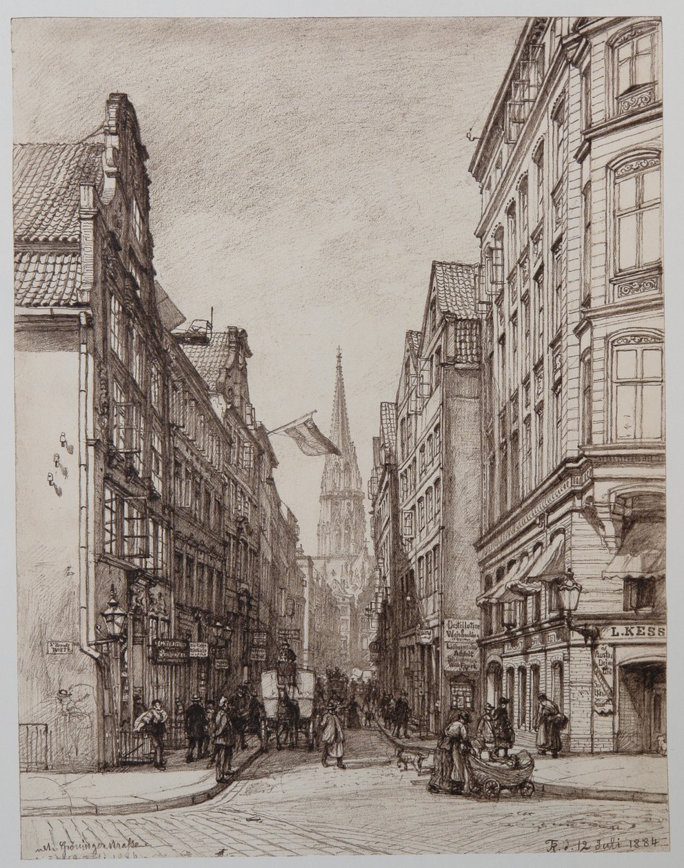 Alte Gröningerstrasse بواسطة يوهان ثيوبالد ريفسيل