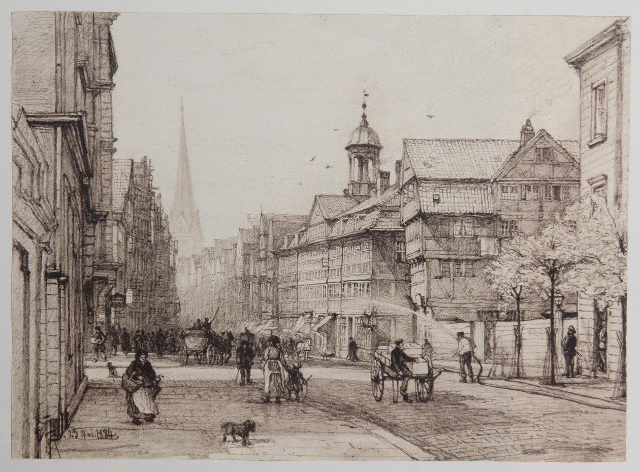 Spitalerstraße بواسطة يوهان ثيوبالد ريفسيل