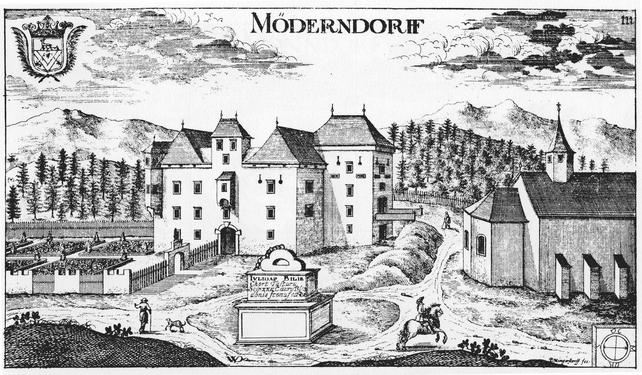 القلعة Möderndorf في ماريا سال بواسطة يوهان ويكهارد فون فالفاسور