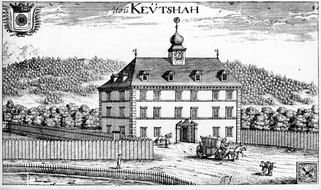 قلعة Keutschach في ال كارينثيان بواسطة يوهان ويكهارد فون فالفاسور