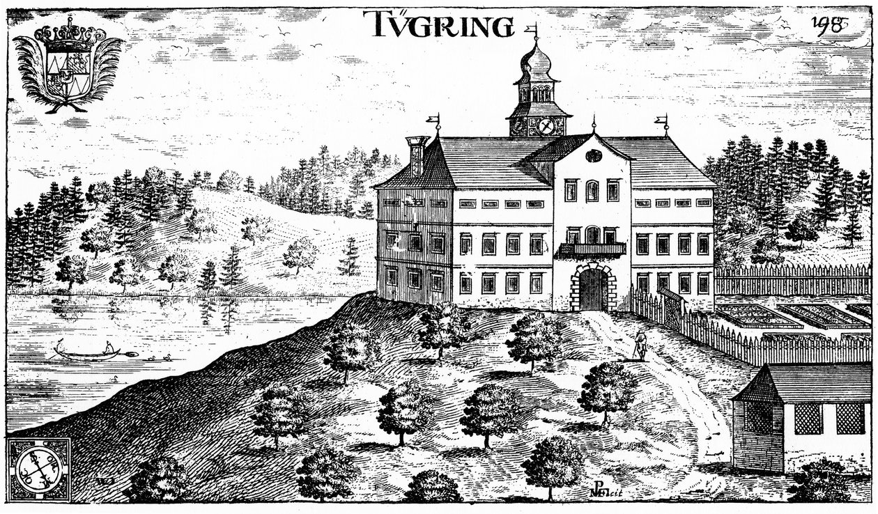 قلعة Tigring في Moosburg (كارينثيا) في 1680 بواسطة يوهان ويكهارد فون فالفاسور