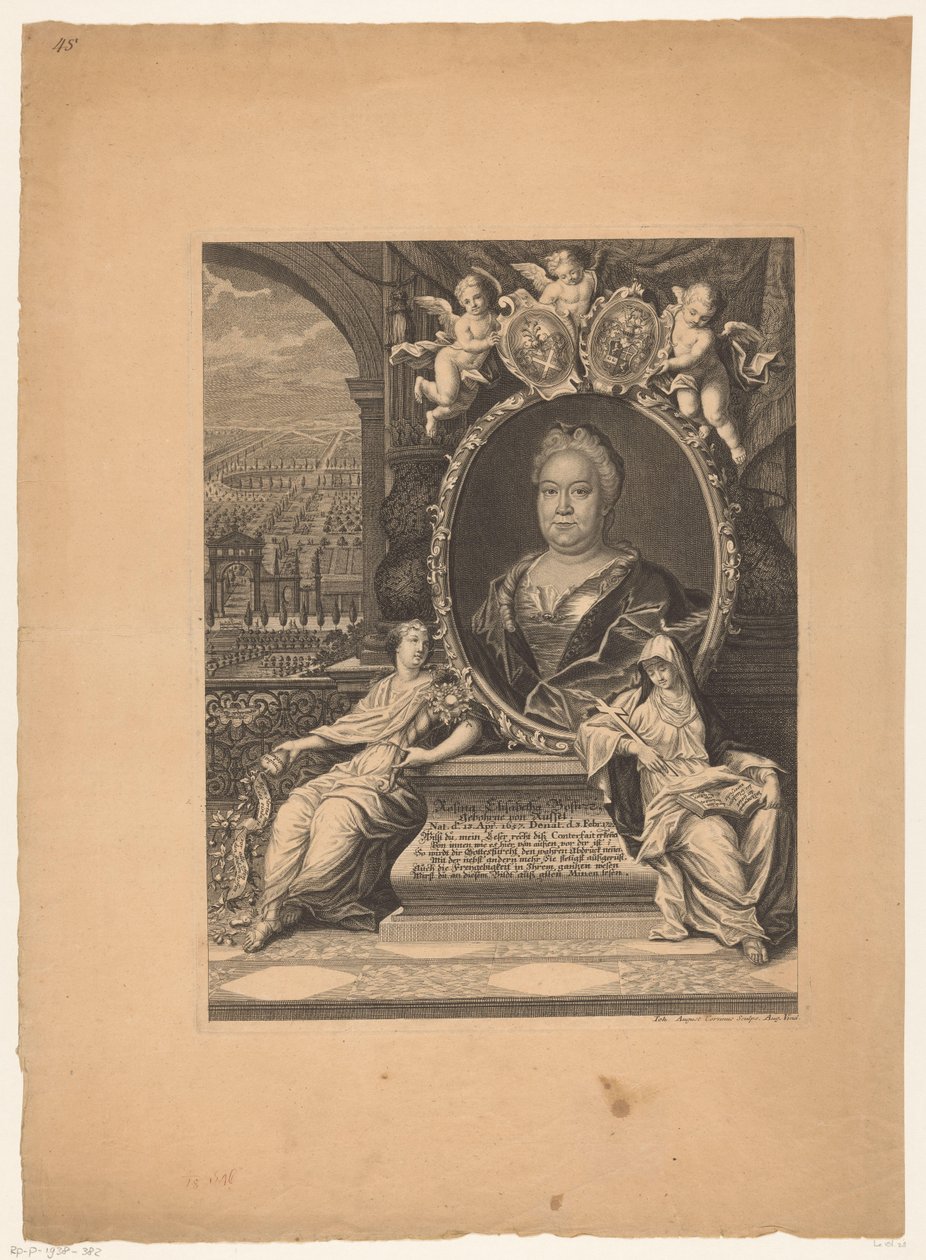 Portret van Rosina Elisabeth Bose بواسطة يوهان أوغست كورفينوس