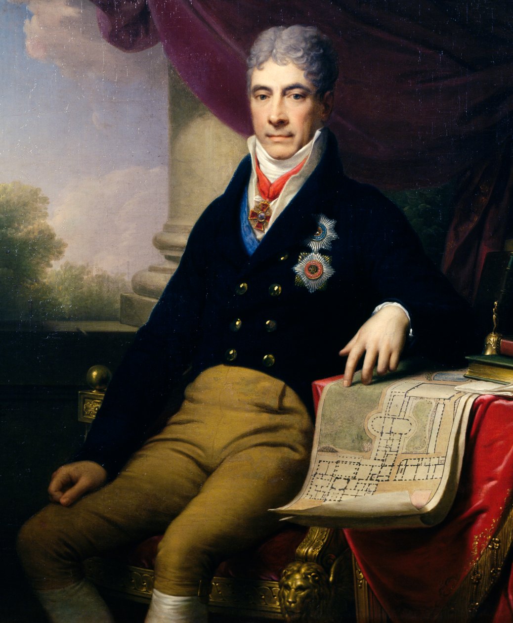 Portrait of Andrey Razumovsky Kirillovich (1752-1836) Russian diplomat, Czar