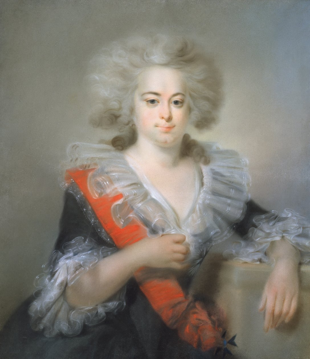 صورة Tsarina Maria Feodorovna (طباشير ملون على ورق) بواسطة يوهان المعمدان نوبل من لامبي