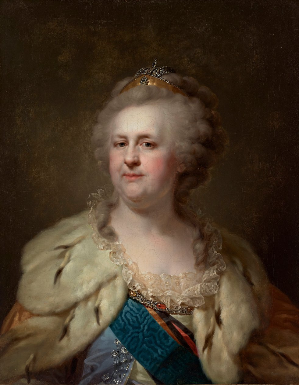 صورة الإمبراطورة كاثرين الثانية 1729-1796 ، 1790. بواسطة يوهان المعمدان من لامبي الأكبر