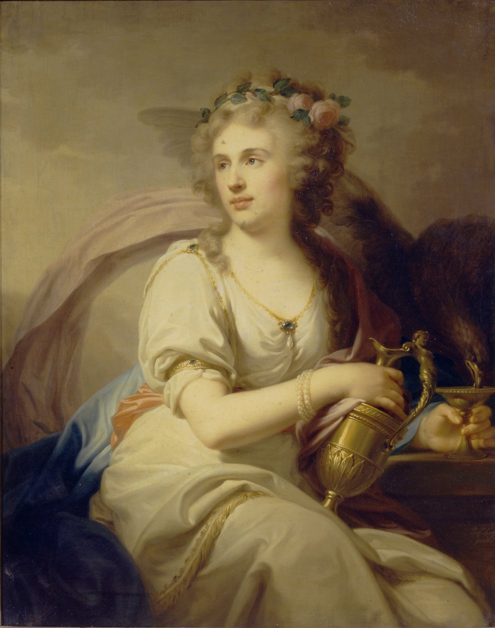 صورة للأميرة إيكاترينا فيودوروفنا دولغوروكوفا 1769-1849 باسم هيبي بواسطة يوهان المعمدان من لامبي الأكبر