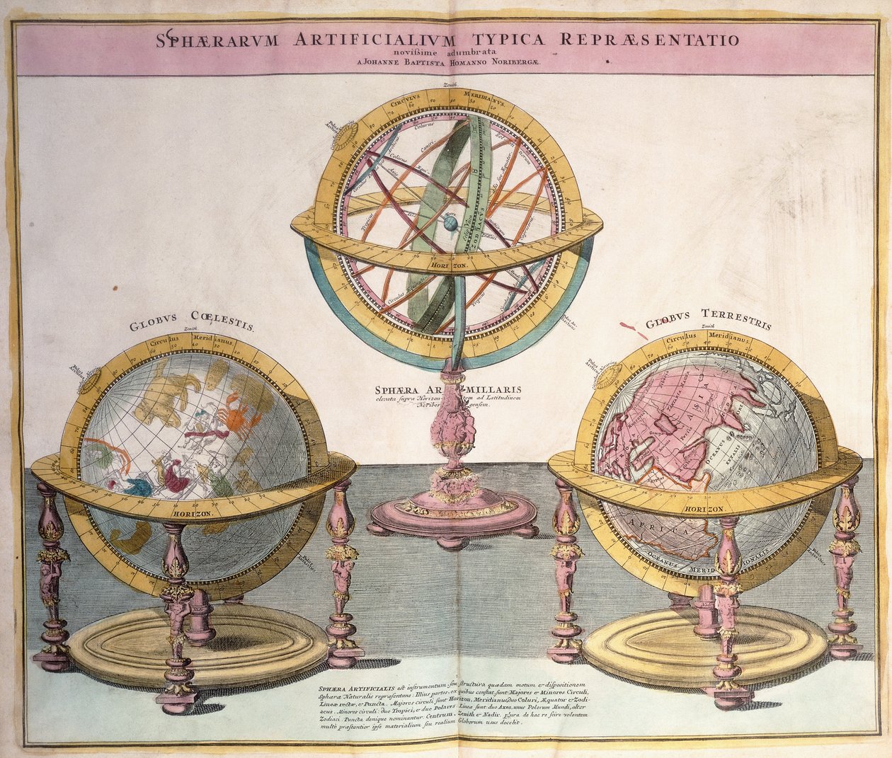 المقالات القصيرة من العالم من Grosser Atlas ، 1725 بواسطة يوهان بابتيستا هومان