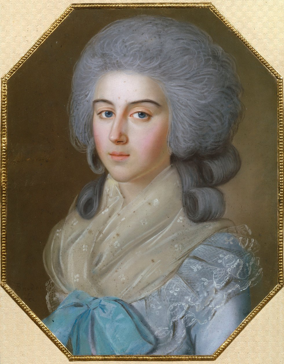 صورة للكونتيسة آنا ألكسندروفنا غوليتسينا (1739-1816) ، البارونة ستروجانوفا ، زوجة ميخائيل ميخائيلوفيتش غوليتسين (1731-1806) - رسم يوهان باردو (1745-1788) بواسطة يوهان باردو