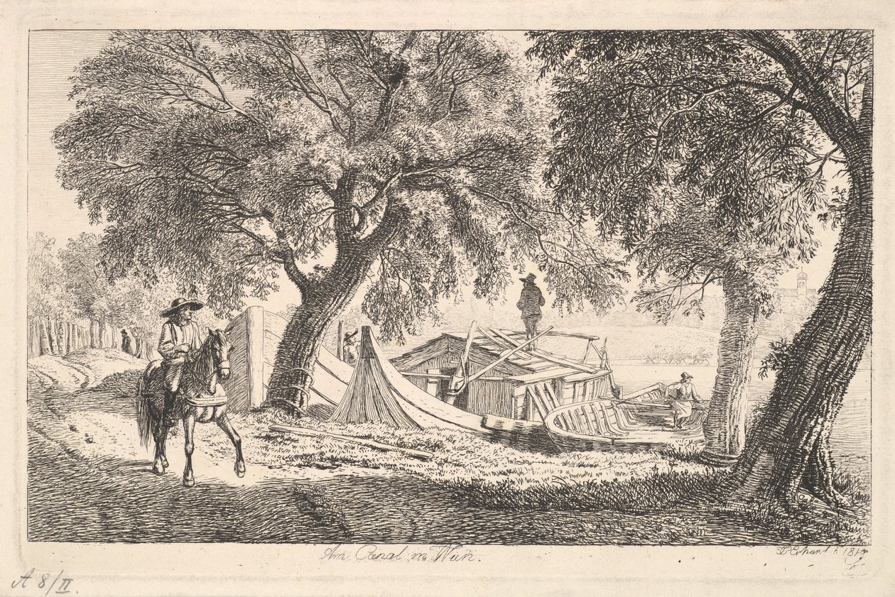 على القناة في فيينا ، 1819. بواسطة يوهان كريستيان ارهارد
