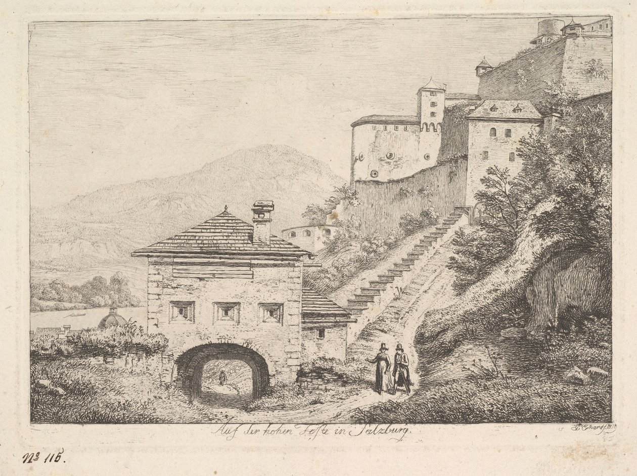 عطلة عالية في سالزبورغ ، 1819. بواسطة يوهان كريستيان ارهارد