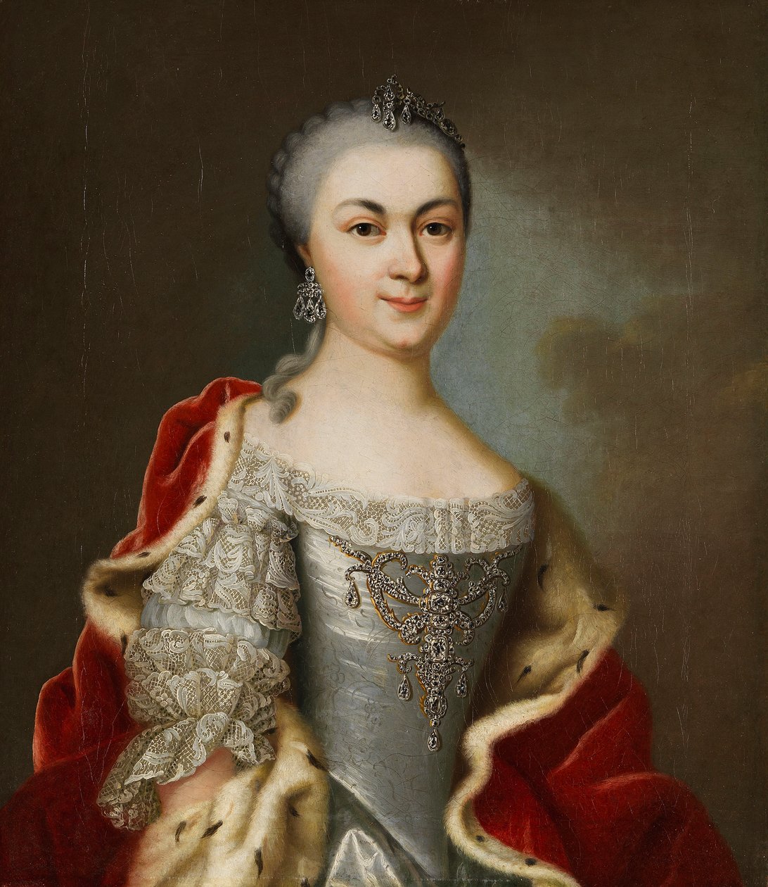 صورة للأميرة ماريا لويز ألبرتين من هيس دارمشتات ، 1760. بواسطة يوهان كريستيان فيدلر