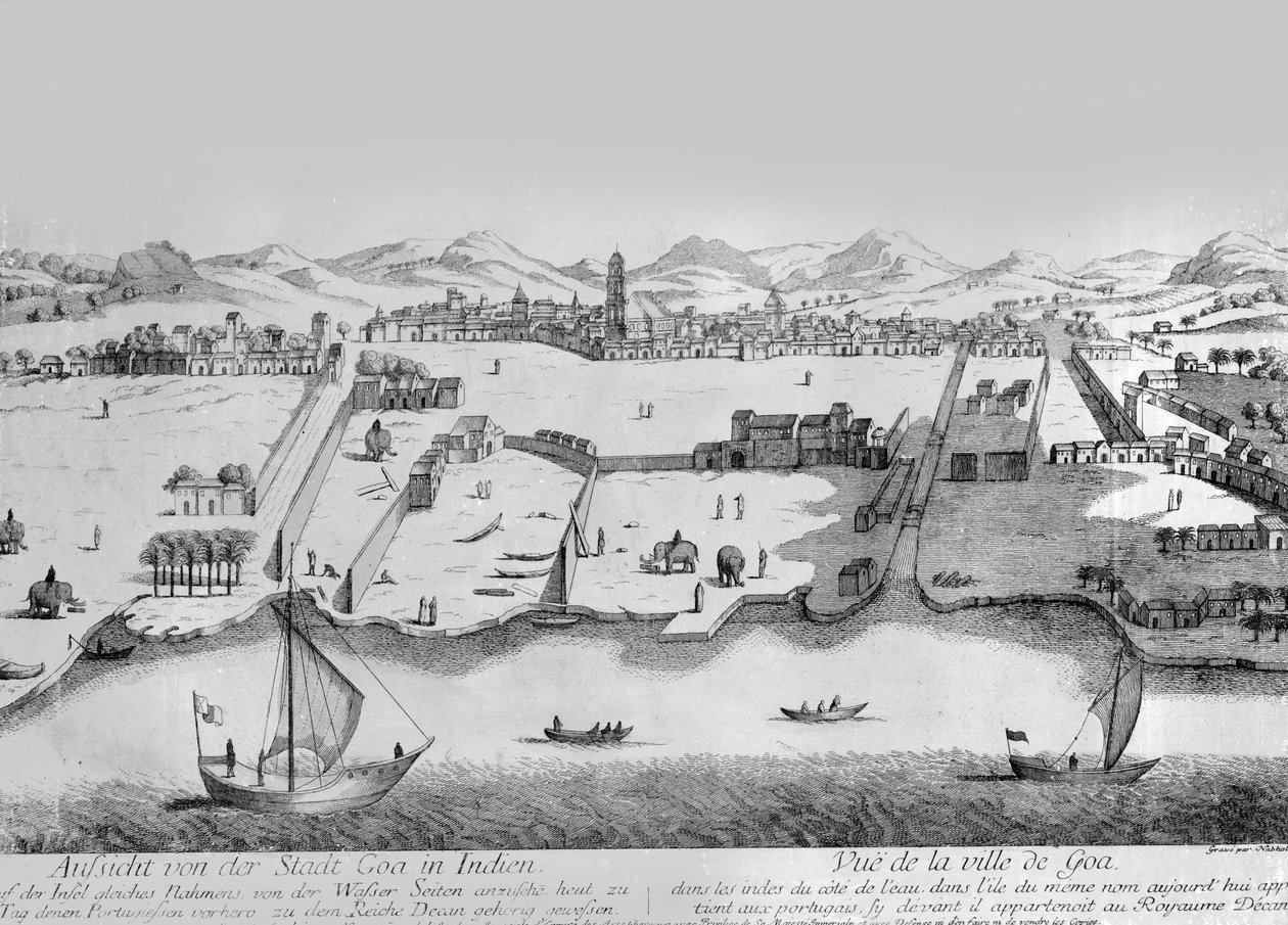مدينة جوا ، حوالي عام 1780 (نقش) بواسطة يوهان كريستوف نبهولز