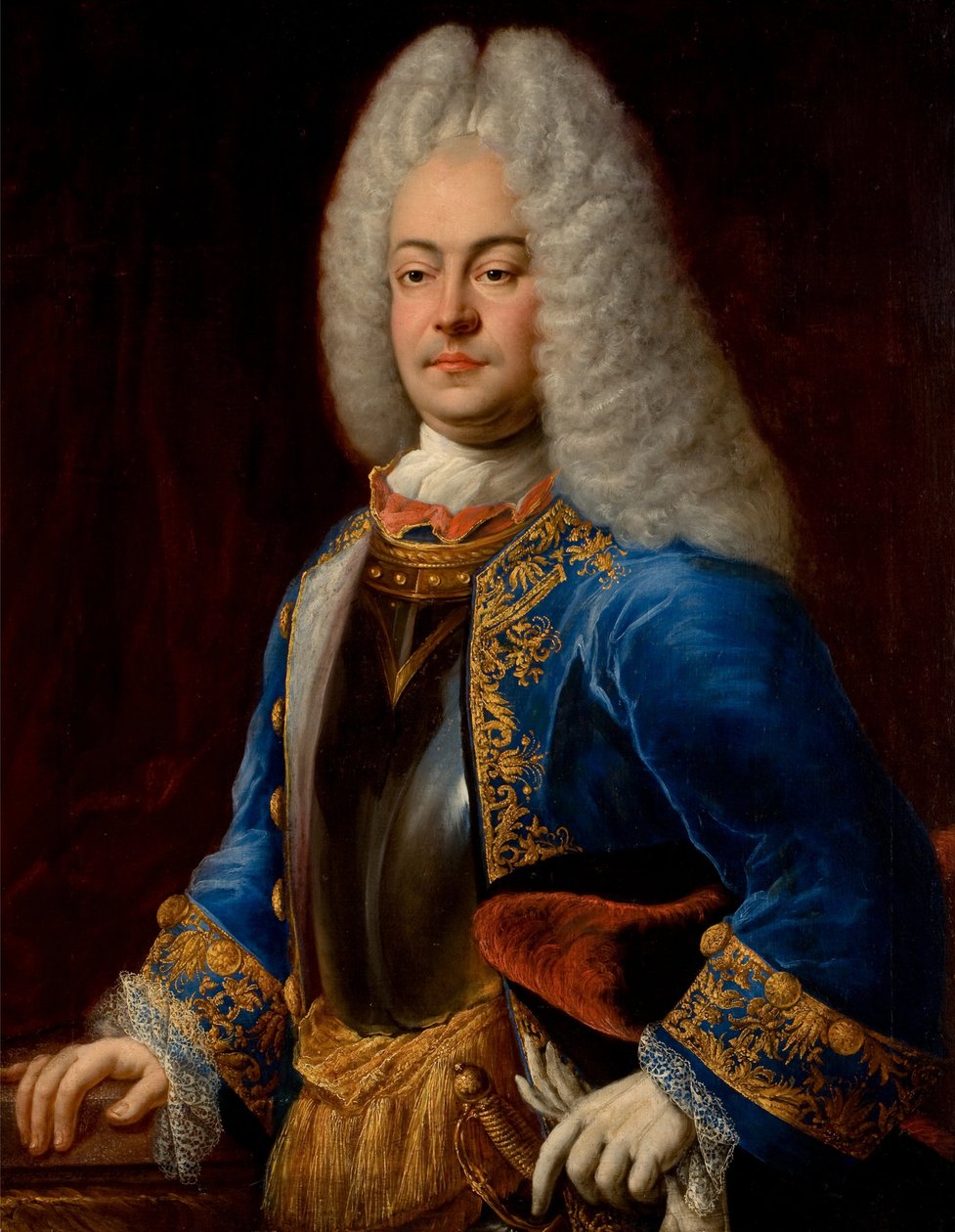 جورج ألبرت، أمير فريز الشرقية - جورج ألبرت (1690-1734)، أمير فريزيا الشرقية، بقلم إيشلر، يوهان كونراد (1688-1748). زيت على قماش بواسطة يوهان كونراد ايكلر