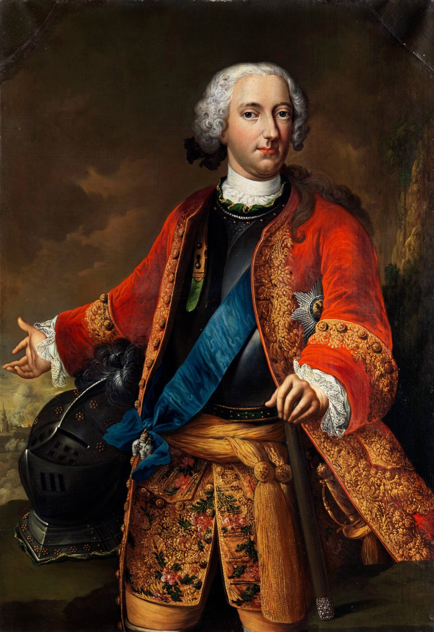 "Portrait de Charles Ier de Brunswick Wolfenbuttel (صورة تشارلز الأول ، دوق Brunswick-Wolfenbuettel (1713-1780)) Peinture de Johann Conrad Eichler (1688-1748) - قبل عام 1746 - ألوان زيتية على قماش قاتم 126x87 سم - مجموعة خاصة بواسطة يوهان كونراد ايكلر