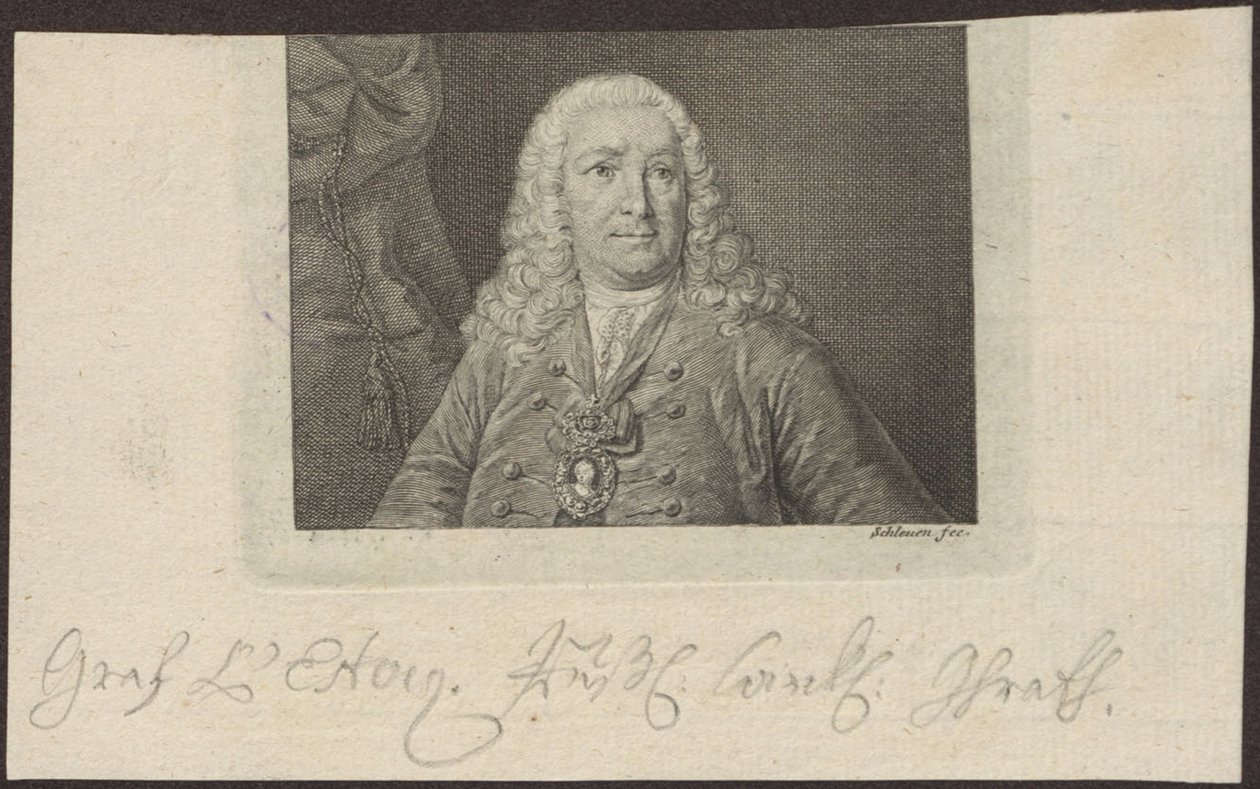 الكونت جان أرماند دي ليستوك 1692-1767 بواسطة يوهان ديفيد شليون الأكبر