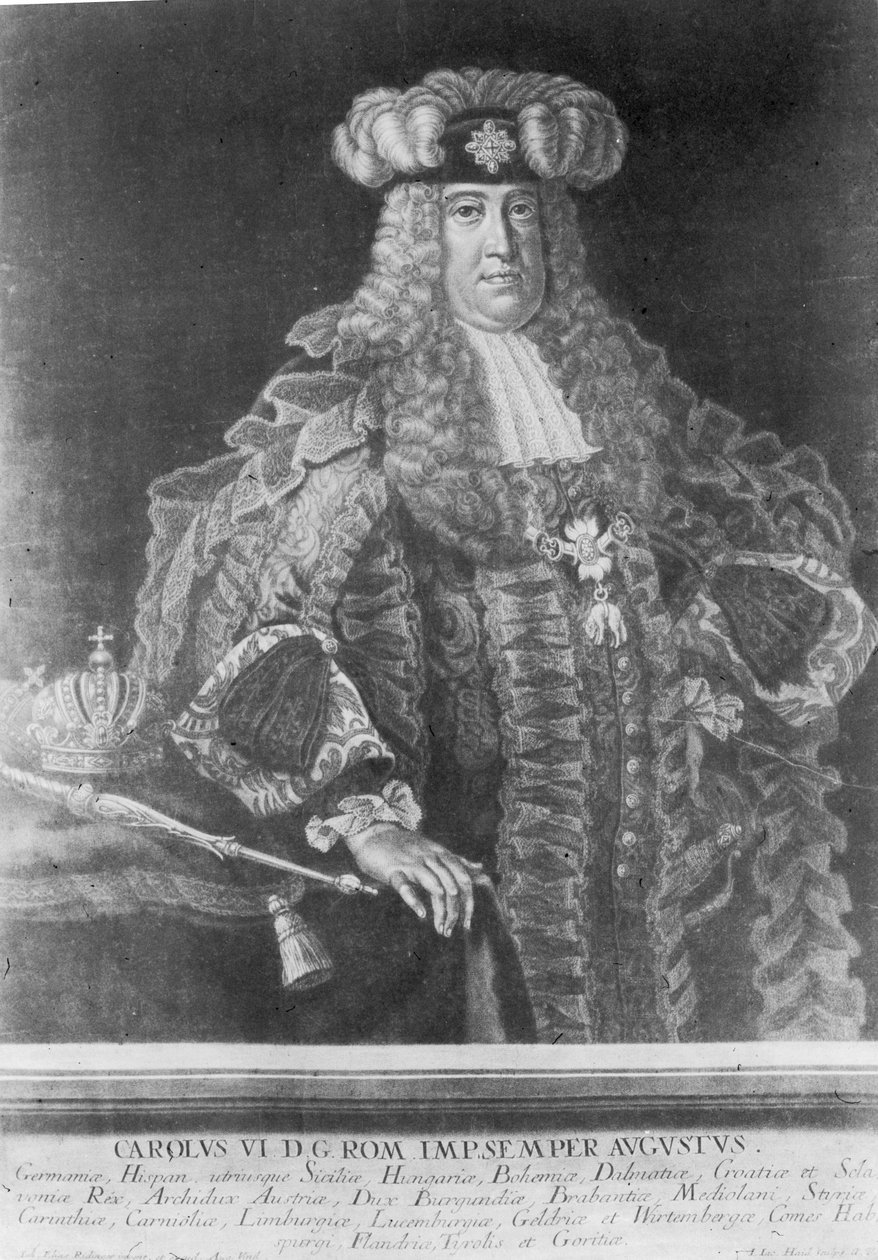 تشارلز السادس (1685-1740) ، الإمبراطور الروماني المقدس بواسطة يوهان إلياس ريسينجر أو ريدينغر