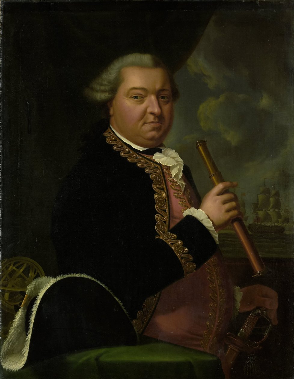 فيليم كرول (1721-1781) ، أميرال خلفي بواسطة يوهان إرنست هينسيوس (نسخ بعد)