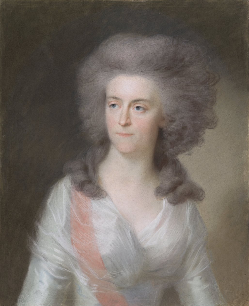 فيلهيلمينا من بروسيا ، أميرة البرتقال ، 1785-1795 (باستيل على الرق) بواسطة يوهان فريدريش أوغست تيشبين