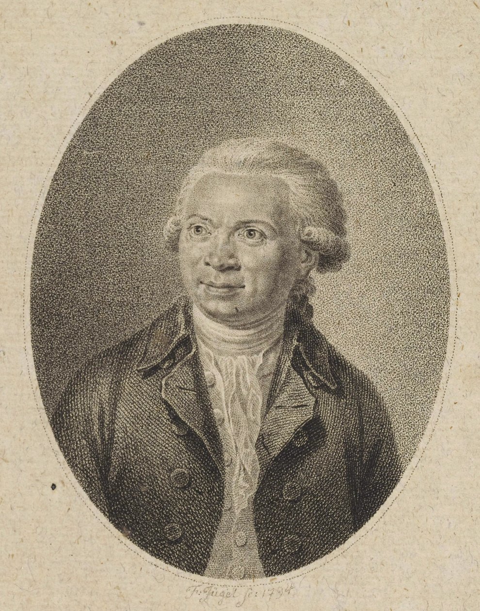 صورة للمؤلف يوهان أبراهام بيتر شولز 1747-1800 ، 1794. بواسطة يوهان فريدريش يوجل