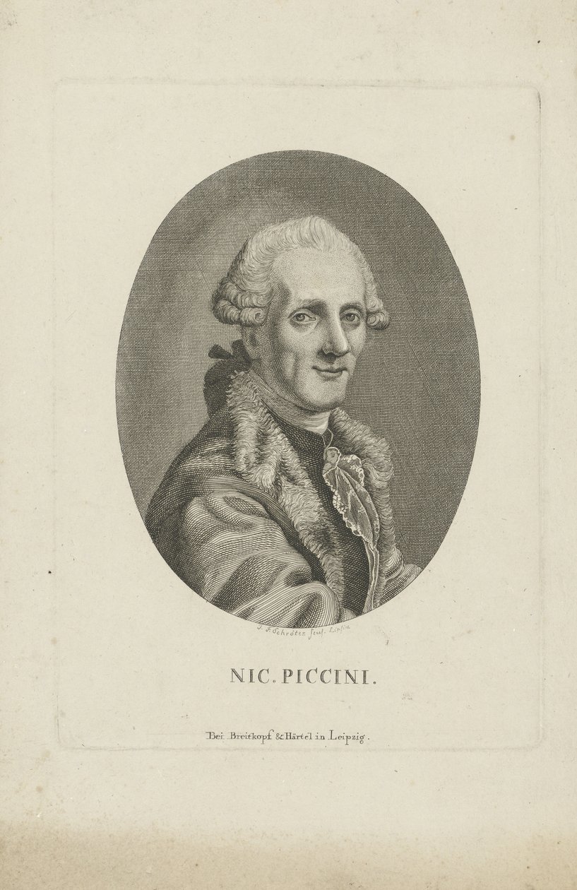 صورة الملحن Niccolò Piccinni 1728-1800 ، ج. 1790. بواسطة يوهان فريدريش شروتر