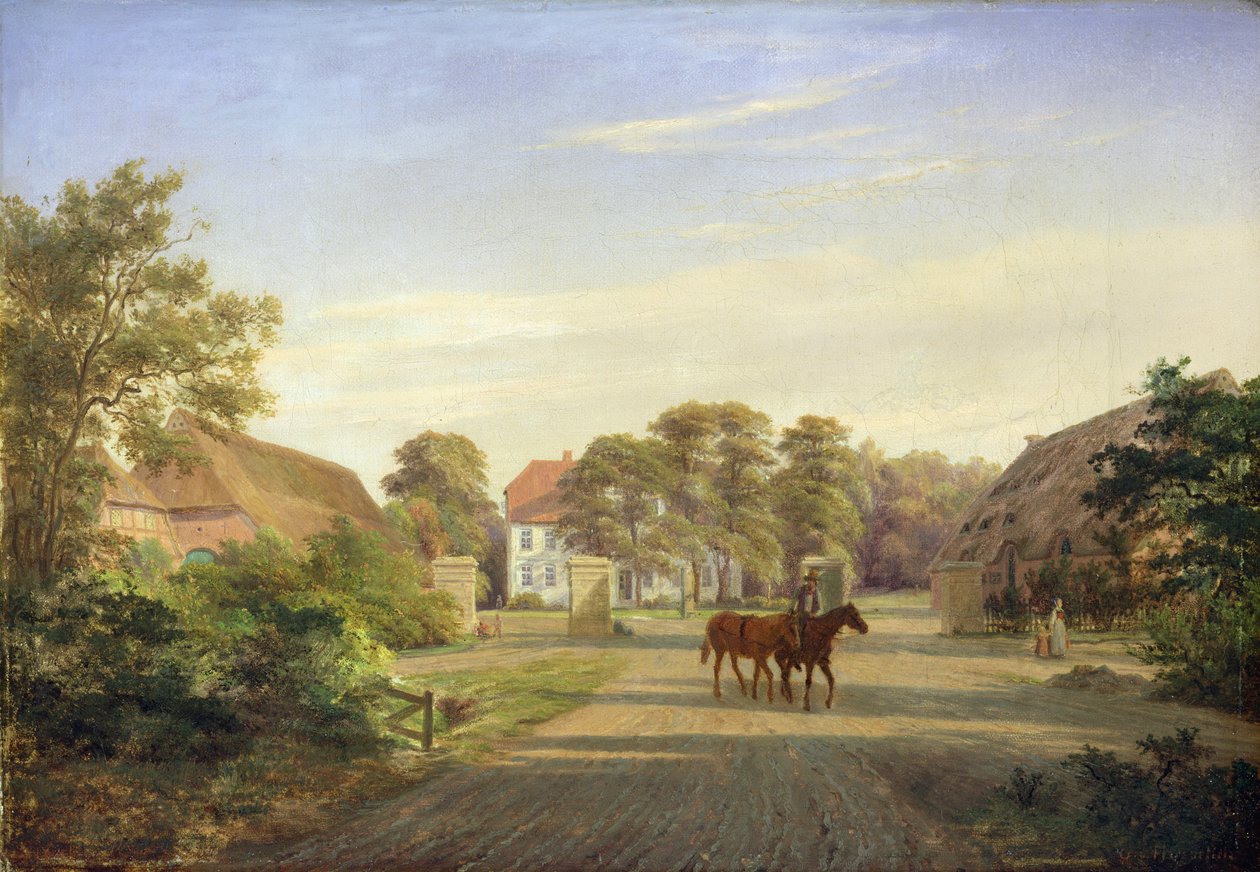 Grabau Manor ، بالقرب من Oldesloe ، 1841 بواسطة يوهان جورج Haeselich