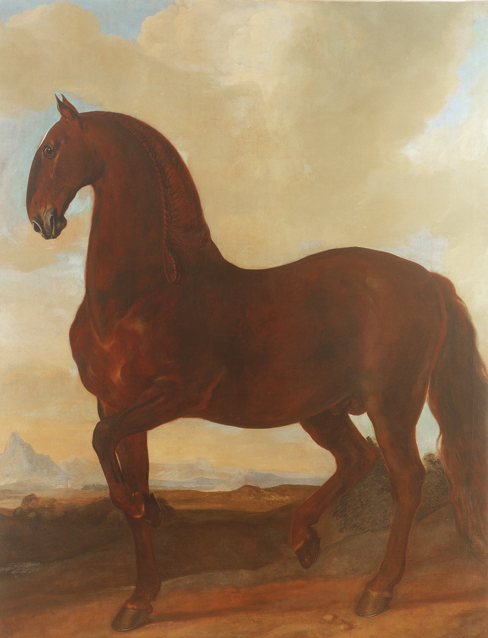 The Bay Stallion في The Eisgruber Stud بواسطة يوهان جورج هاميلتون