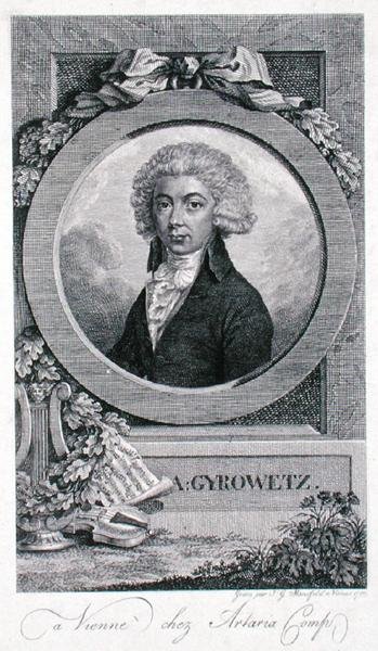 Adalbert Gyrowetz (1763-1850) 1793 (نقش) بواسطة يوهان جورج مانسفيلد