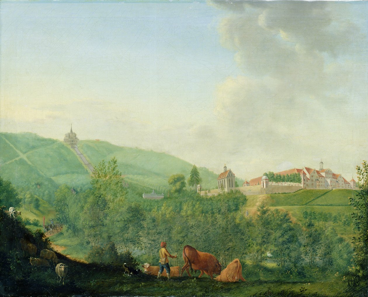قلعة فايسنشتاين ، بالقرب من كاسل (فيلهلمشوهي) ، 1778 بواسطة يوهان جورج بفور