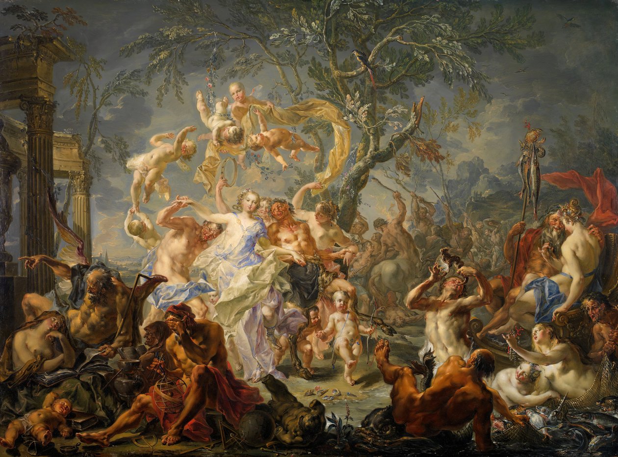 قصة مصطنعة ، 1720-1761. بواسطة يوهان جورج بلاتزر