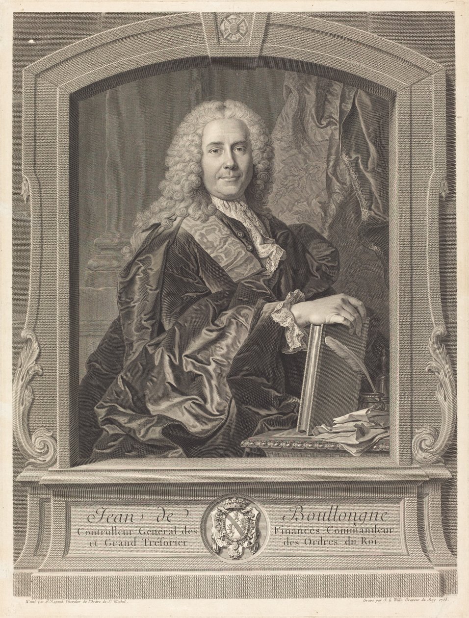 جان دي بولونجي بواسطة يوهان جورج ويلي بعد Hyacinthe Rigaud
