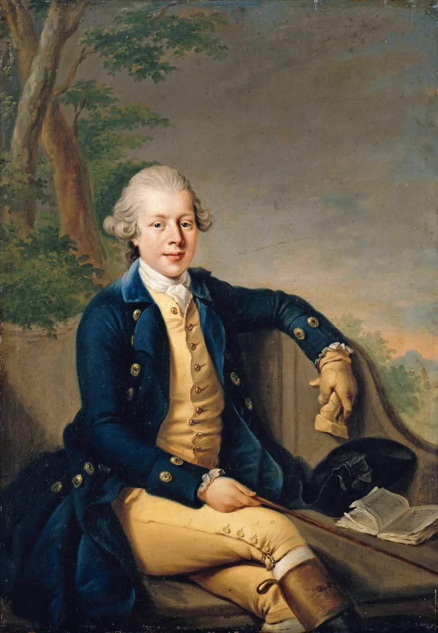 صورة لإرنست الثاني ، دوق ساكس-غوتا-ألتنبرغ 1745-1804 ، 1768. بواسطة يوهان جورج زيسينيس الأصغر