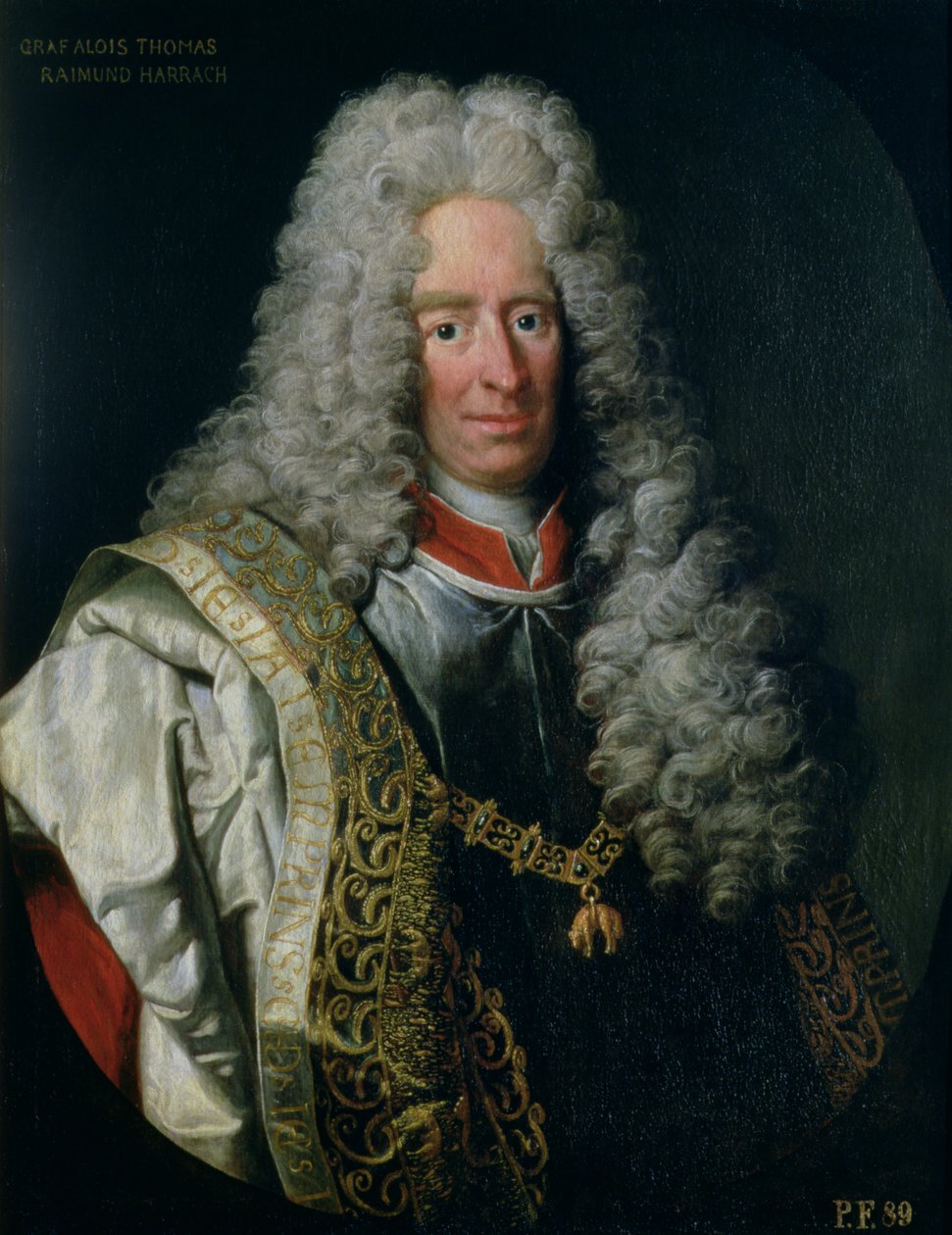 الكونت ألويس توماس رايموند فون هاراتش ، نائب نابولي (1669-1742) بواسطة يوهان جوتفريد أويرباخ