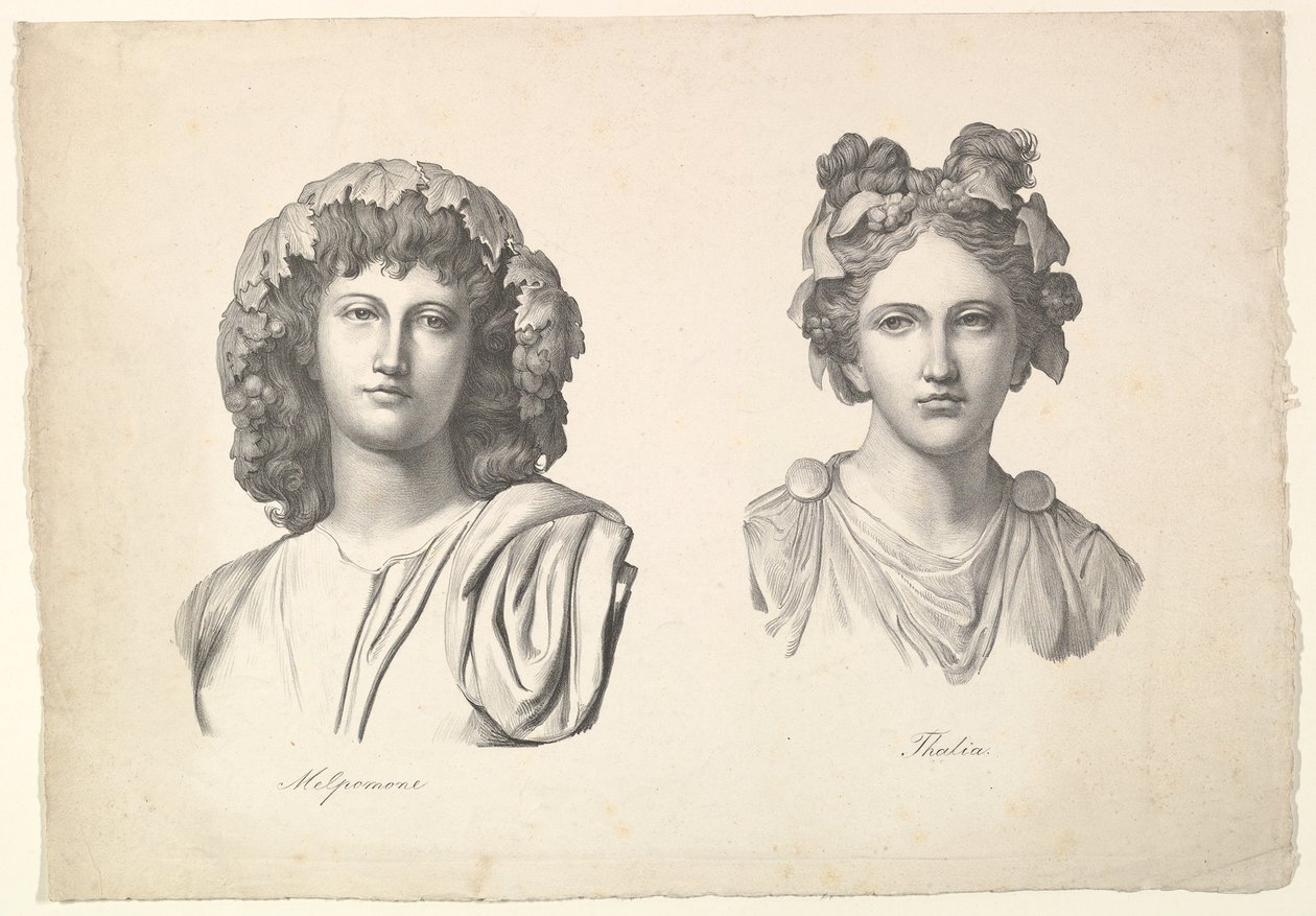 ميلبومين وثاليا ، 1823-26. بواسطة يوهان جوتفريد شادو
