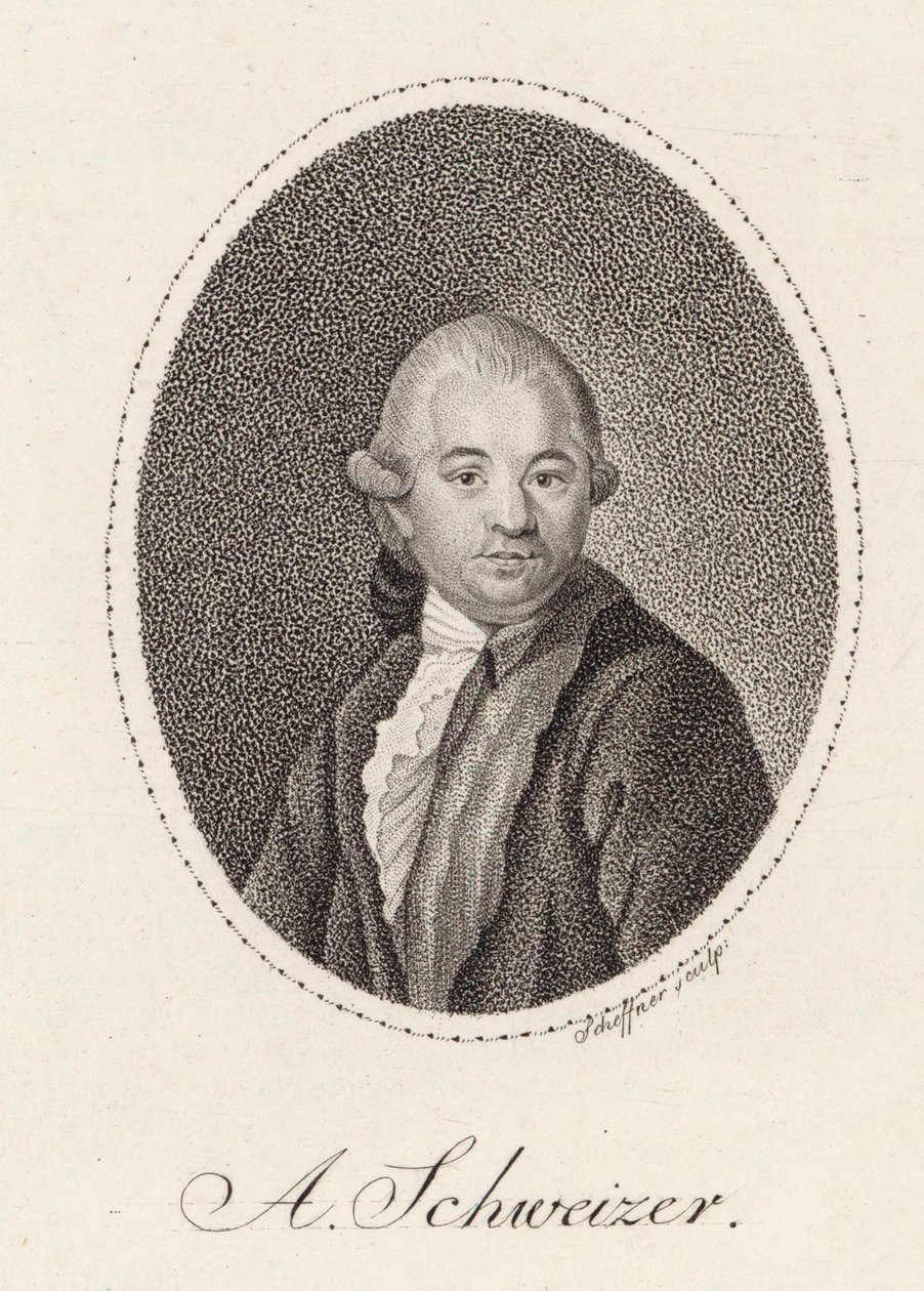 صورة للملحن أنطون شفايتزر 1735-1787 ، 1785. بواسطة يوهان جوتفريد شيفنر