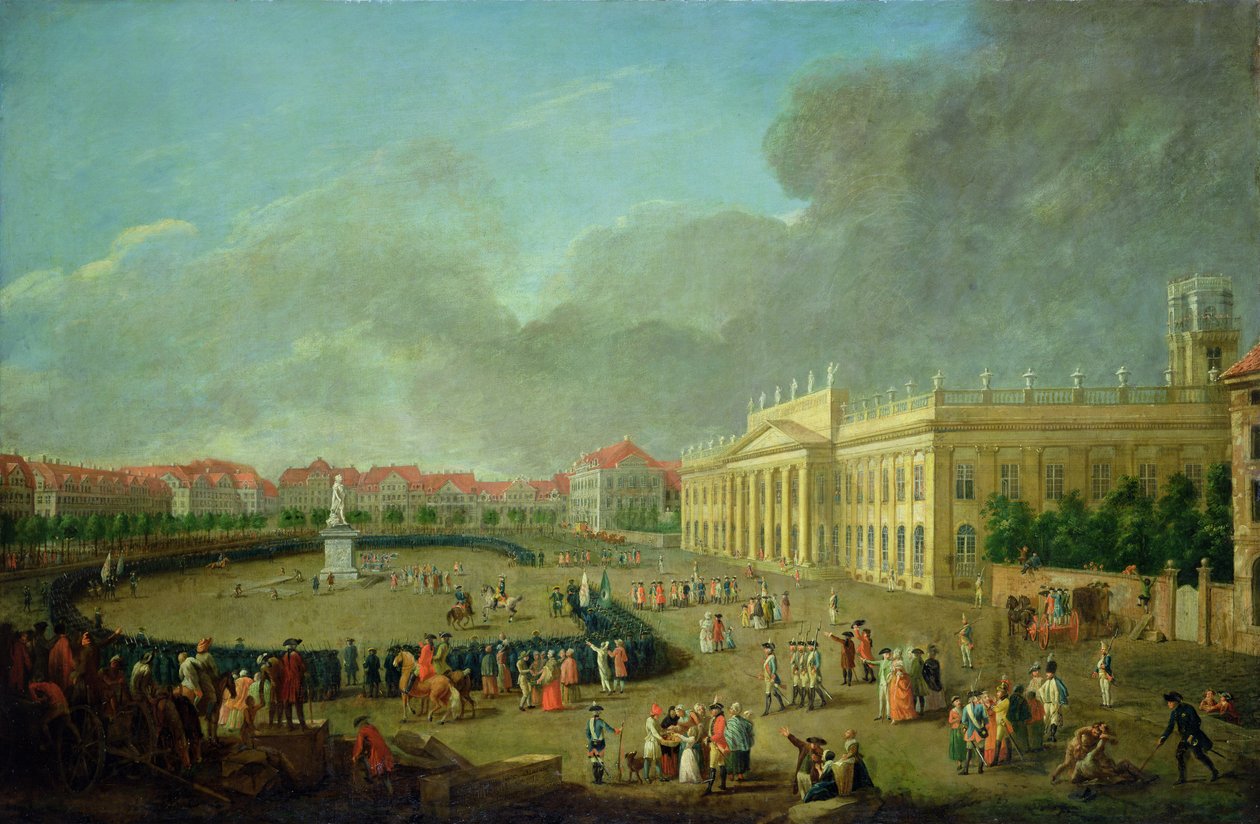 تكريس النصب التذكاري لفريدريك الثاني في كاسل ، 1783 بواسطة يوهان هاينريش تيشباين