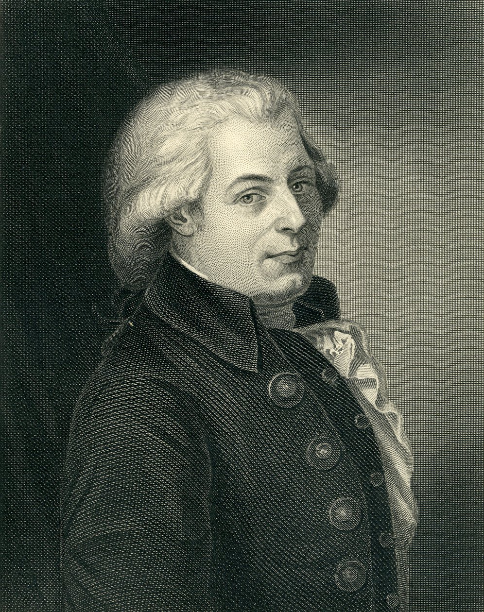 صورة لفولفجانج أماديوس موتسارت (1756-1991) ، مؤلف نمساوي ، محفور بواسطة لازاروس غوتليب سيشلنغ (1812-63) بواسطة يوهان هاينريش فيلهلم تيشبين