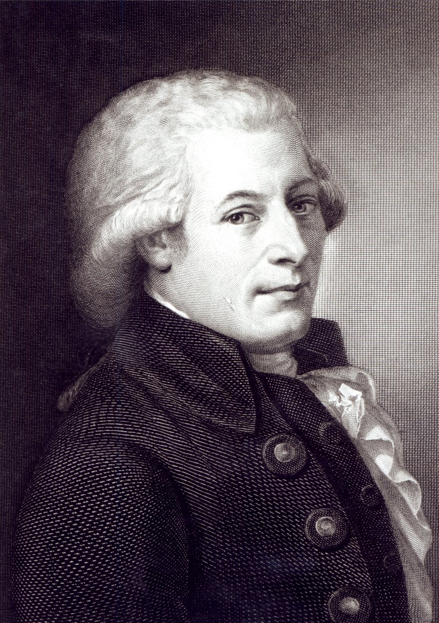 صورة لفولفجانج أماديوس موتسارت (1756-1991) ، مؤلف نمساوي ، محفور بواسطة لازاروس غوتليب سيشلنغ (1812-63) بواسطة يوهان هاينريش فيلهلم تيشبين