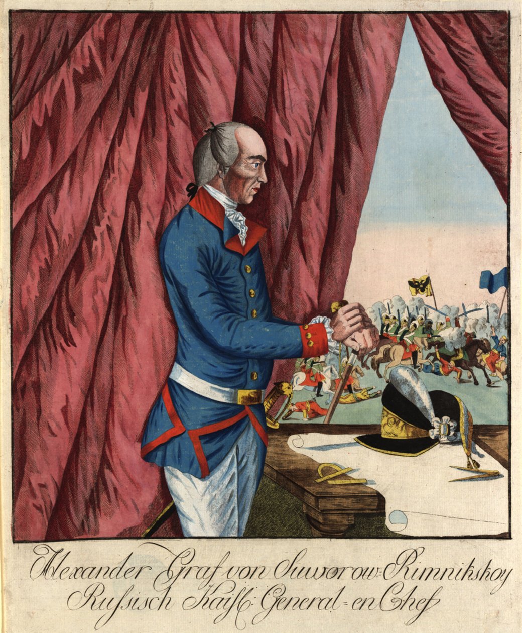 المشير المشير العام الأمير الكسندر سوفوروف 1729-1800 ، ج. 1790. بواسطة يوهان هيرونيموس لويشينكوهل