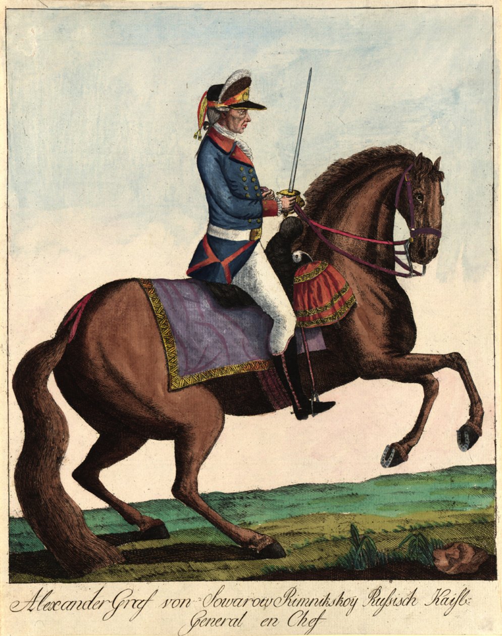 المشير المشير العام الأمير الكسندر سوفوروف 1729-1800 ، ج. 1790. بواسطة يوهان هيرونيموس لويشينكوهل